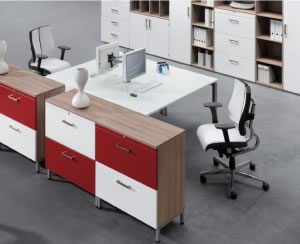 Büromöbel Schrankwand Schreibtische Bürostühle open Office