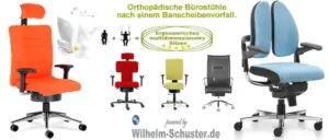 Orthopädischer Bürostühle nach Bandscheibenvorfall