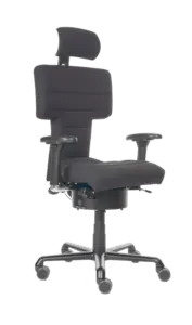 Pending Tactical 1 mit 4d Armlehnen und Kopfstütze in scharz